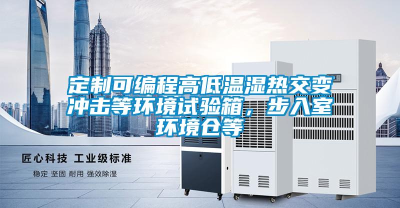 定制可编程高低温湿热交变冲击等环境试验箱，步入室环境仓等