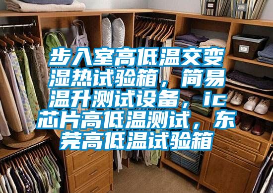 步入室高低温交变湿热试验箱，简易温升测试设备，ic芯片高低温测试，东莞高低温试验箱