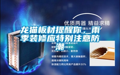 龙猫板材提醒你，雨季装修应特别注意防潮